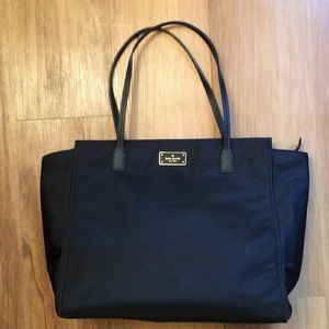 Kate Spade Black Nylon Tote Bag Purse